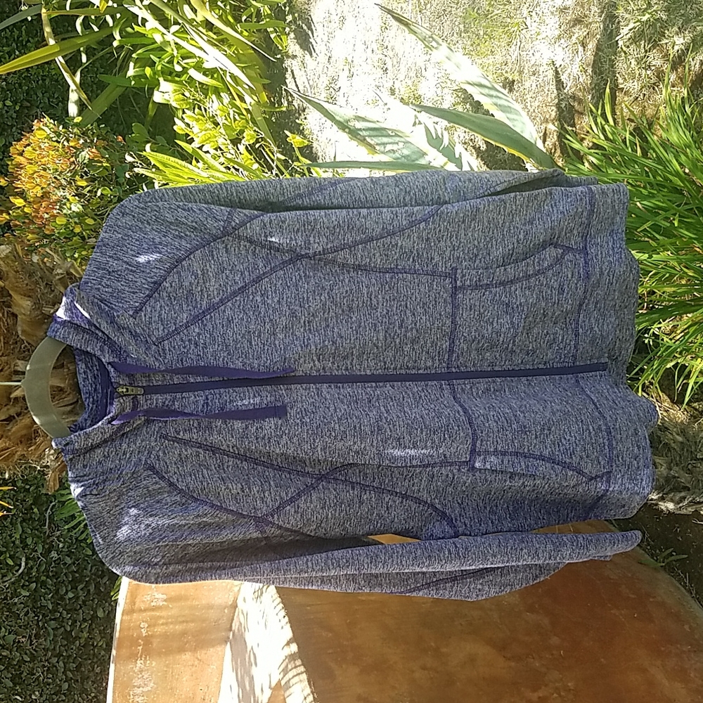 Purple  Zip-up Workout Hoodie